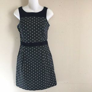 Tommy Hilfiger Sleeveless Navy Polka Dot Dress Size 0
